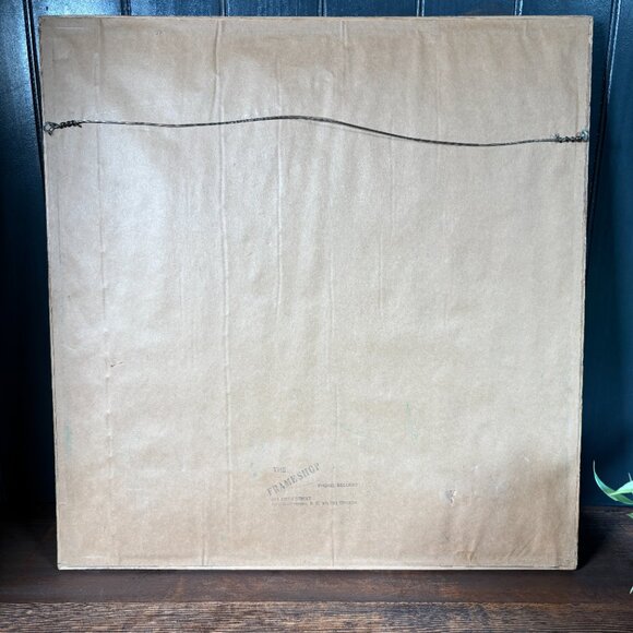 Vintage Christmas Cross Stitch Art Framed Holiday Needlepoint Wall Hanging - Picture 13 of 15